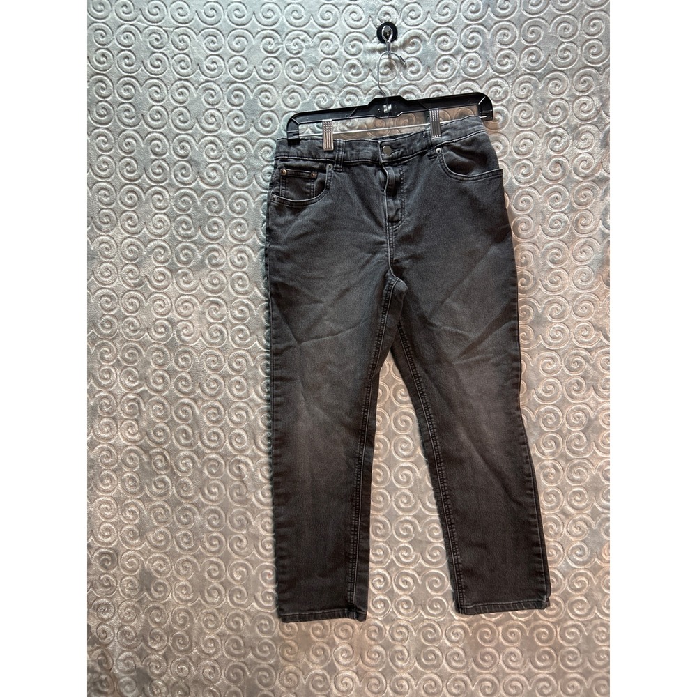 Wonder Nation‎ Slim Husky Jeans Charcoal Gray Size 14 Boys Adjustable Waist